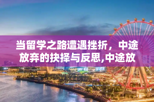 当留学之路遭遇挫折，中途放弃的抉择与反思,中途放弃留学