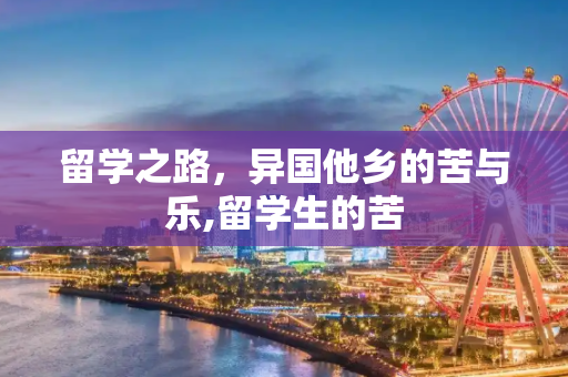 留学之路，异国他乡的苦与乐,留学生的苦