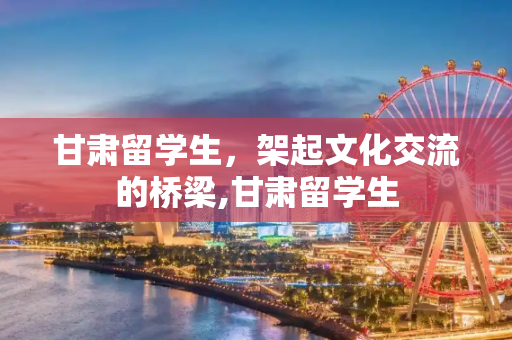 甘肃留学生，架起文化交流的桥梁,甘肃留学生