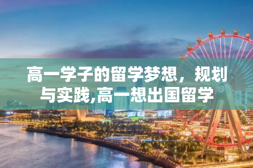 高一学子的留学梦想，规划与实践,高一想出国留学