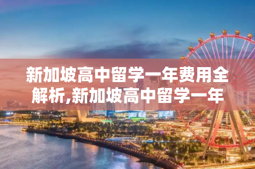 新加坡高中留学一年费用全解析,新加坡高中留学一年费用