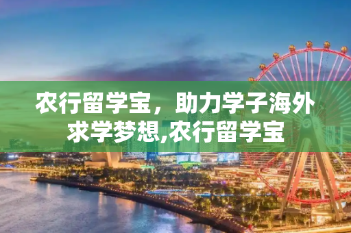 农行留学宝，助力学子海外求学梦想,农行留学宝