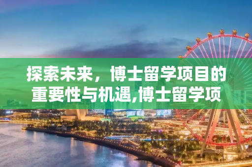 探索未来，博士留学项目的重要性与机遇,博士留学项目