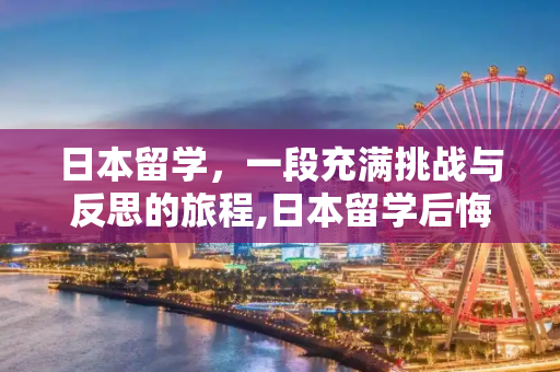日本留学，一段充满挑战与反思的旅程,日本留学后悔